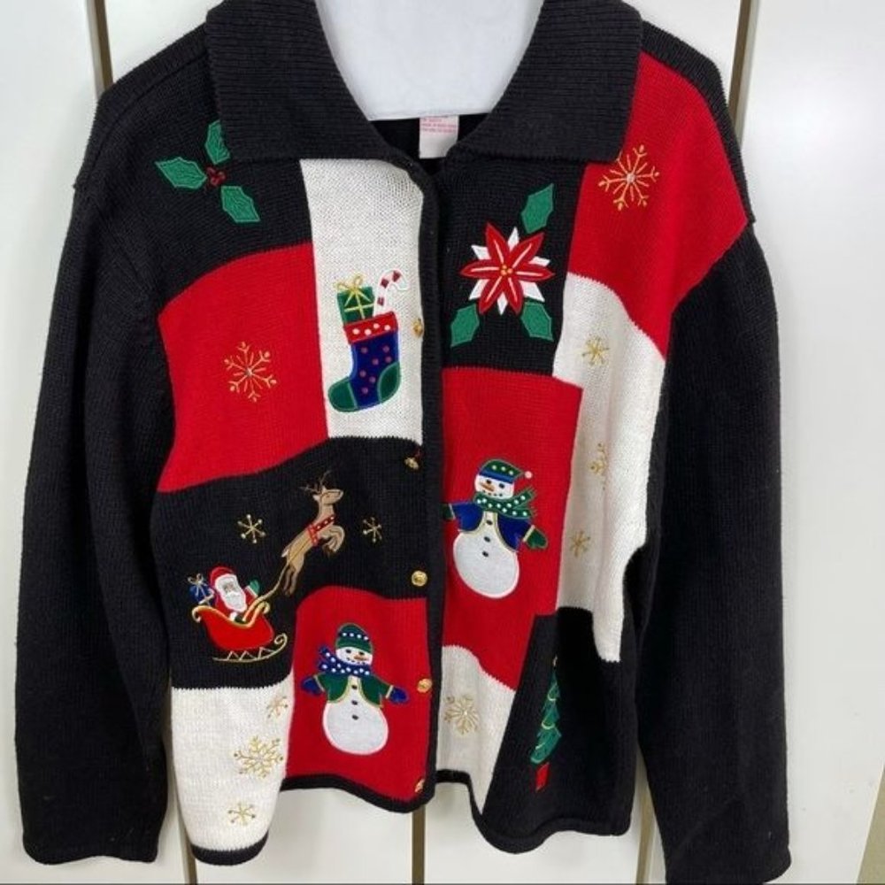 Festive Holiday Cardigan Sweater